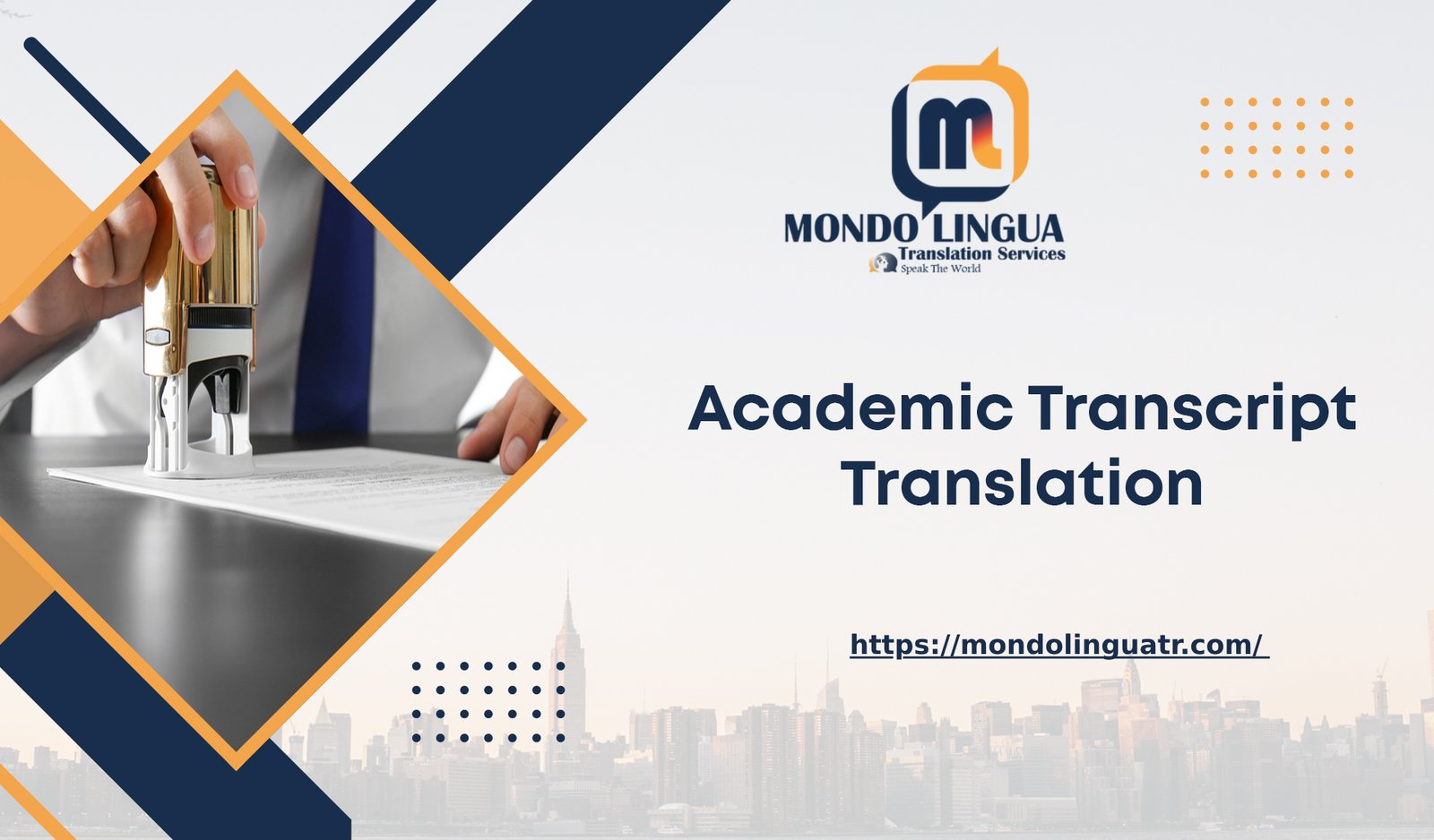 Academic Transcript Translation - Mondo Lingua