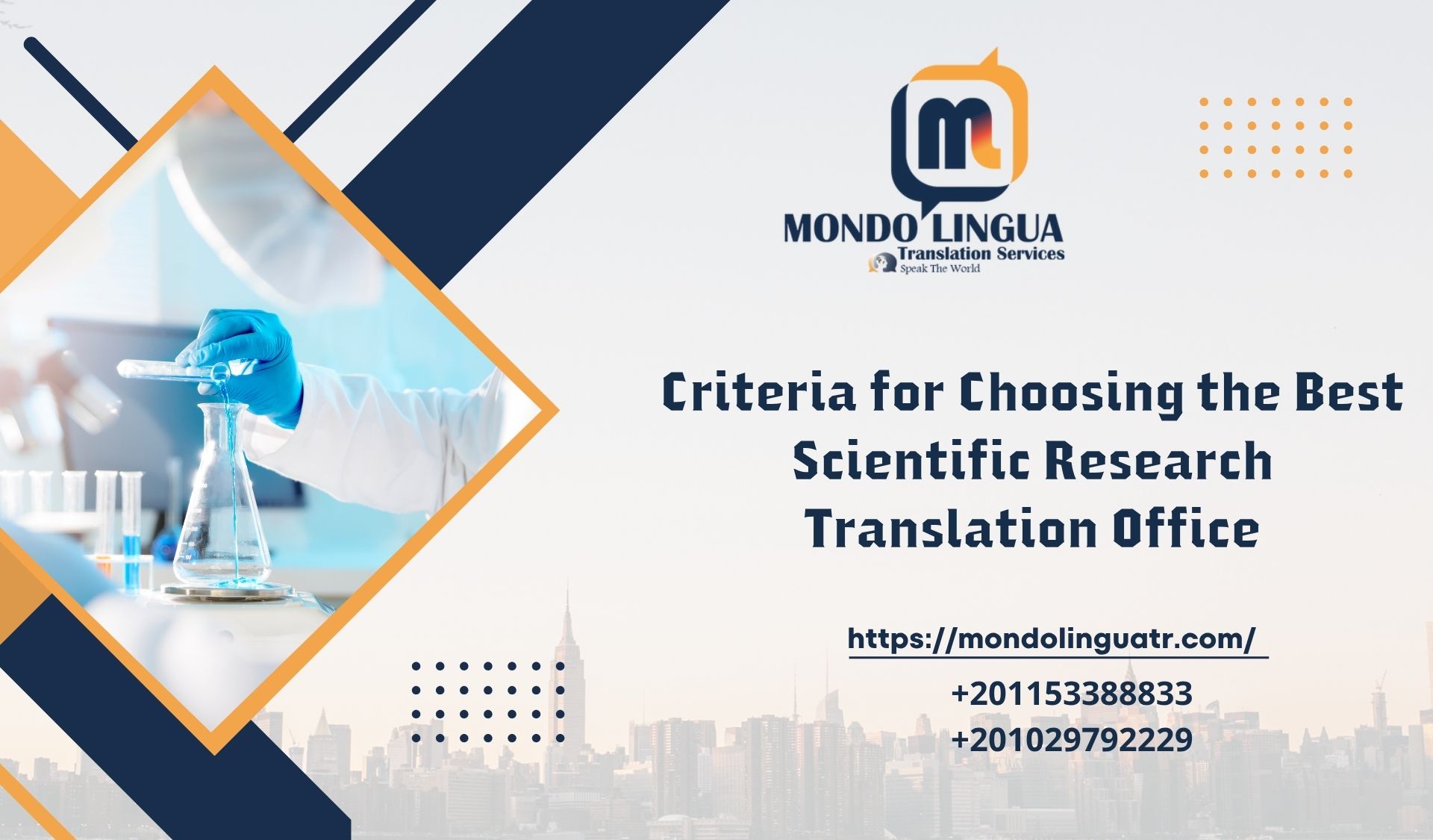 Criteria for Choosing the Best Scientific Research Translation Office
