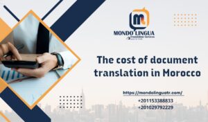The cost of document translation in Morocco