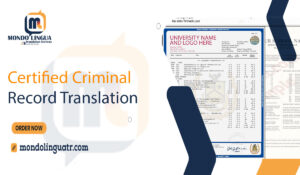 Academic Transcript Translation